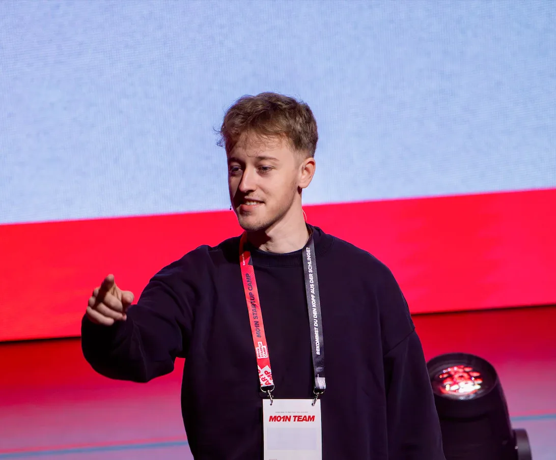 Tammo Elsner at M01N Startup Camp, Go Spread co-founder and event organizer