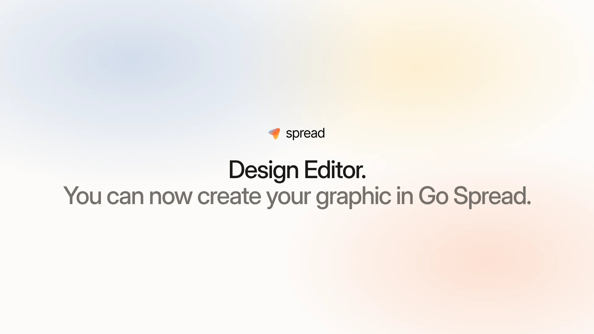 The Go Spread Design Editor: picking a template, typing event details, switching to an animated background and creating the campaign